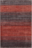 Chandra Rugs Cleo 50% Viscose + 30% Wool + 20% Cotton Hand-Woven Contemporary Rug Orange/Grey 9' x 13'