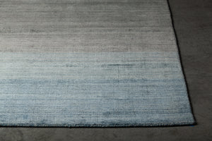 Chandra Rugs Cleo 50% Viscose + 30% Wool + 20% Cotton Hand-Woven Contemporary Rug Blue/Grey 9' x 13'