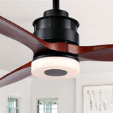 Safavieh Jemper Ceiling Light Fan in Coffee, Dark Cherry Wood CLF1019A