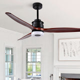 Safavieh Jemper Ceiling Light Fan in Coffee, Dark Cherry Wood CLF1019A