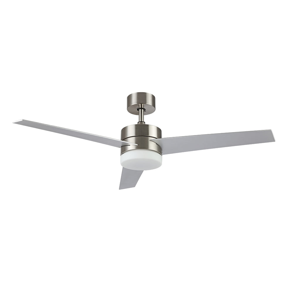 Safavieh Radcliff Ceiling Light Fan in Brushed Nickel, Nickel CLF1021A