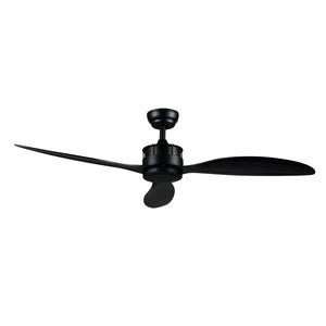 Safavieh Harlin Ceiling Fan in Matte Black, Black CLF1022A