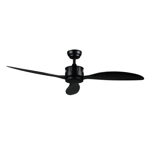 Safavieh Harlin Ceiling Fan in Matte Black, Black CLF1022A