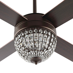 Safavieh Crista Ceiling Fan/Remote Oil Rubbed Bronze Metal CLF1023A