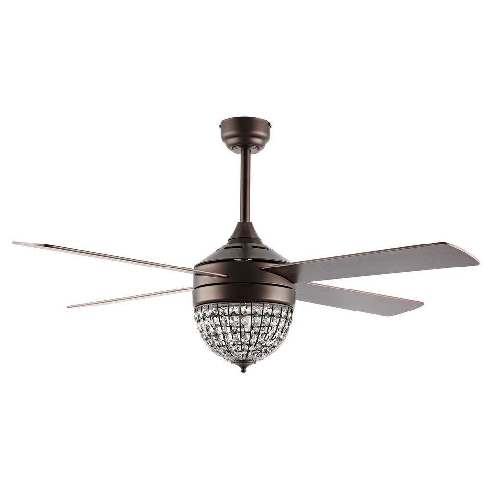 Safavieh Crista Ceiling Fan/Remote Oil Rubbed Bronze Metal CLF1023A
