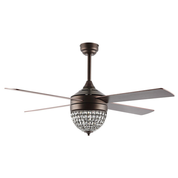 Safavieh Crista Ceiling Fan/Remote Oil Rubbed Bronze Metal CLF1023A