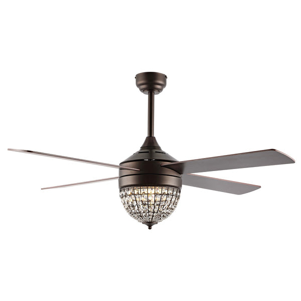 Safavieh Crista Ceiling Fan/Remote Oil Rubbed Bronze Metal CLF1023A