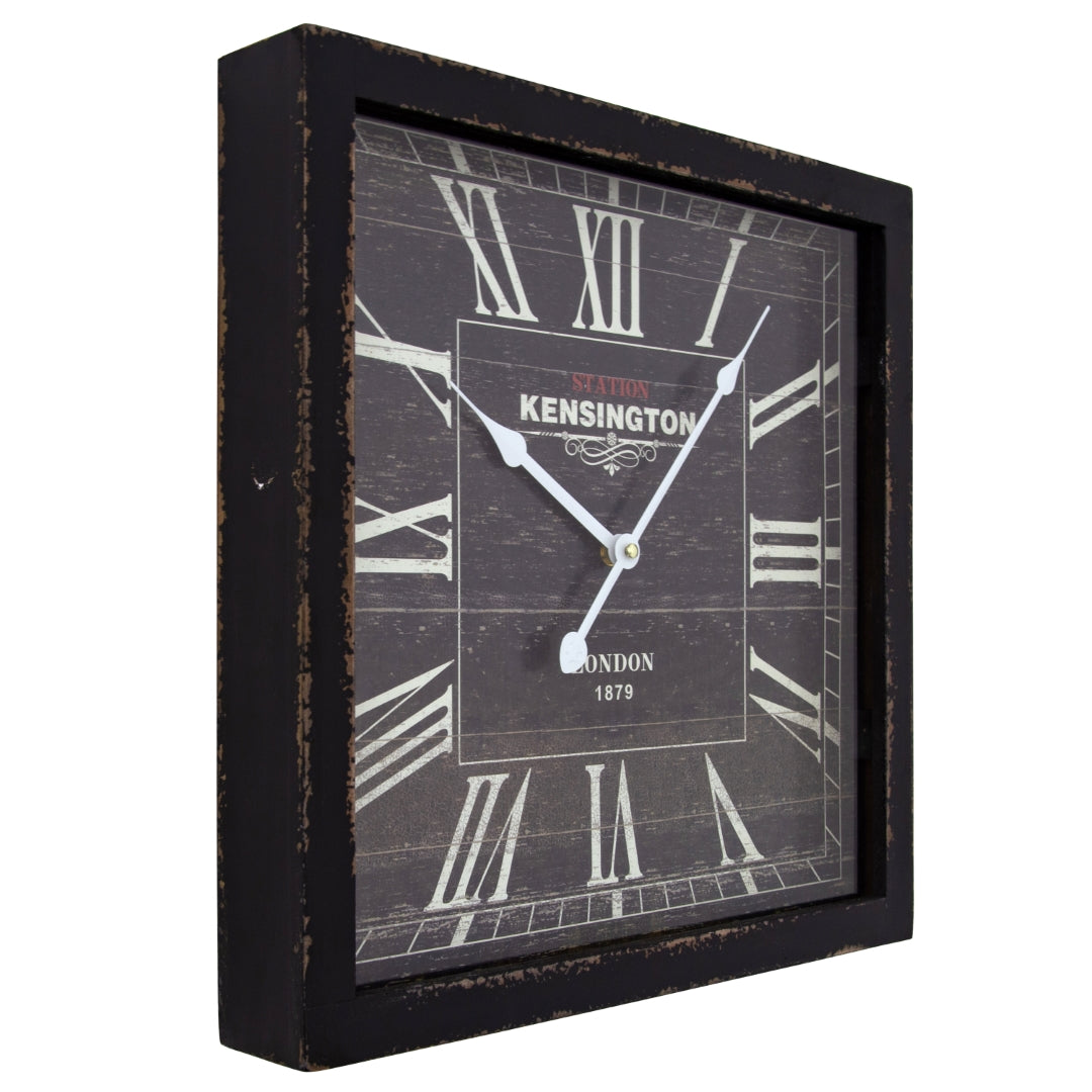 Yosemite Home Decor Square Wooden Wall Clock - Thumbnail 3