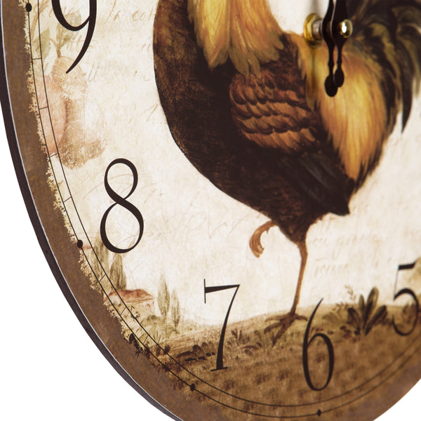 Yosemite Home Decor Circular Wooden Wall Clock CLKA6726-YHD