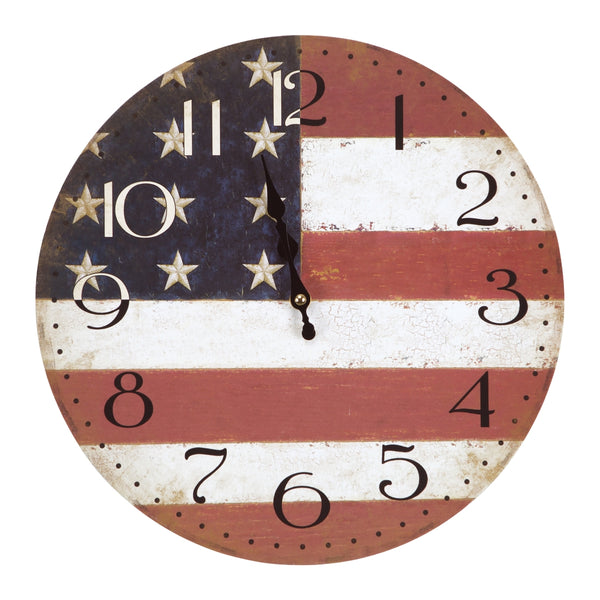 Yosemite Home Decor Circular Wooden Wall Clock CLKA7189-YHD