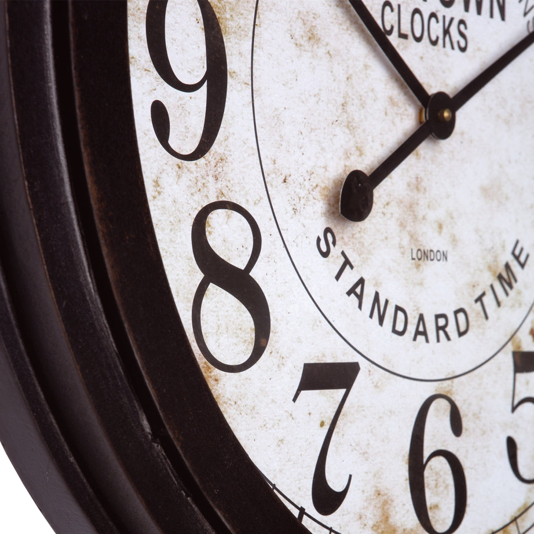 Yosemite Home Decor Black Metal Timepiece Wall Clock - Thumbnail 3