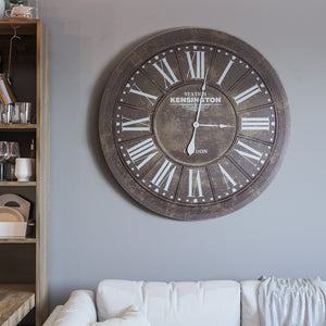 Yosemite Home Decor Grey Circular Wall Clock CLKB2A175-YHD