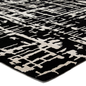 Jaipur Living Pals Handmade Trellis Black/ Cream Area Rug (9'X12')