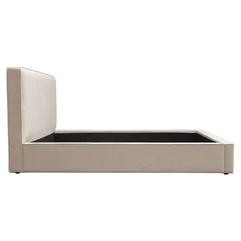 Cloud 43" Low Profile Eastern King Bed in Sand Fabric by Diamond Sofa