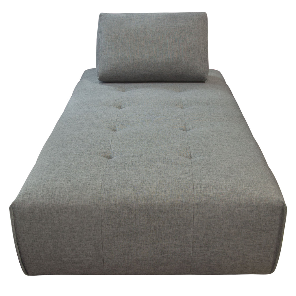 Cloud Lounge Seating Platform with Moveable Backrest Supports in Space Grey Fabric by Diamond Sofa