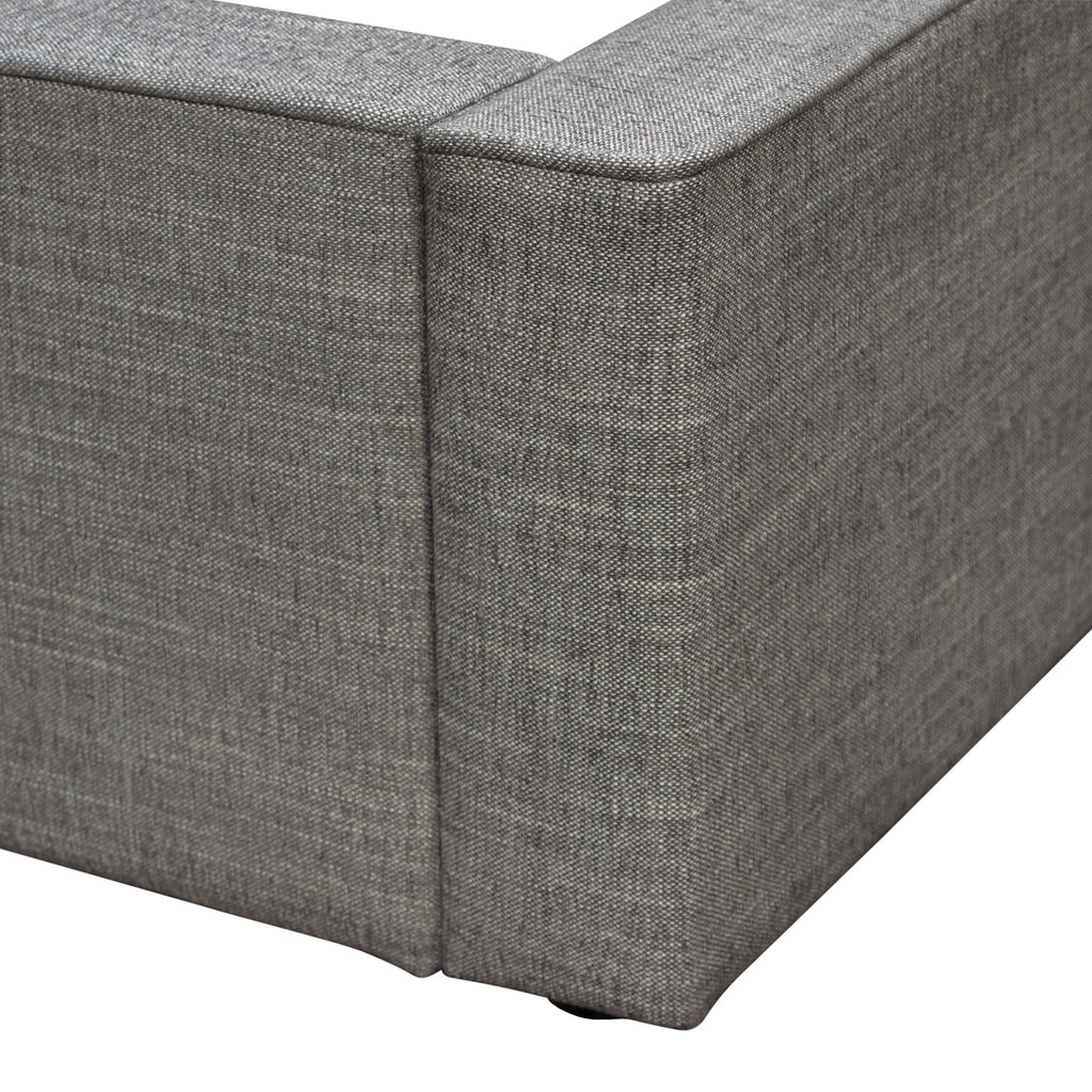 Cloud 43" Low Profile Queen Bed in Grey Fabric by Diamond Sofa