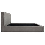 Cloud 43" Low Profile Queen Bed in Grey Fabric by Diamond Sofa