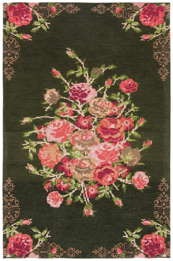 Safavieh Classic Vintage 115 Power Loomed Polyester Country & Floral Rug CLV115Z-9