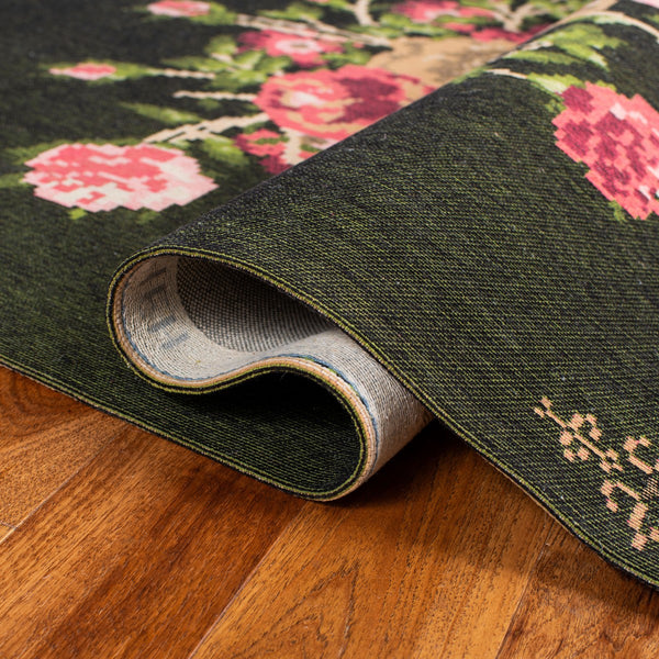 Safavieh Classic Vintage 115 Power Loomed Polyester Country & Floral Rug CLV115Z-9