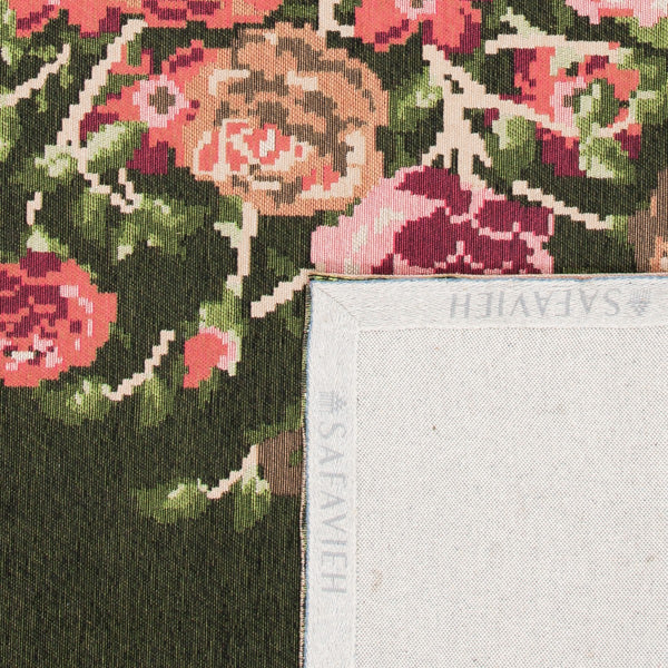 Safavieh Classic Vintage 115 Power Loomed Polyester Country & Floral Rug CLV115Z-9