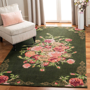Safavieh Classic Vintage 115 Power Loomed Polyester Country & Floral Rug CLV115Z-9
