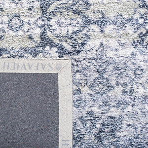 Clv-Classic Vintage Classic Vintage 201 Transitional Hand Tufted 80% Polyester, 20% Cotton Rug Navy / Sage
