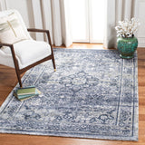 Clv-Classic Vintage Classic Vintage 201 Transitional Hand Tufted 80% Polyester, 20% Cotton Rug Navy / Sage