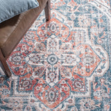 Clv-Classic Vintage Classic Vintage 203 Transitional Hand Tufted 80% Polyester, 20% Cotton Rug Blue / Red