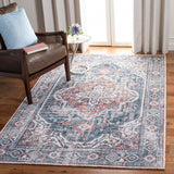 Clv-Classic Vintage Classic Vintage 203 Transitional Hand Tufted 80% Polyester, 20% Cotton Rug Blue / Red