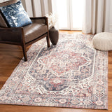 Clv-Classic Vintage Classic Vintage 203 Transitional Hand Tufted 80% Polyester, 20% Cotton Rug Red / Blue