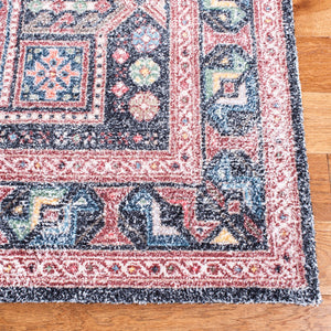 Clv-Classic Vintage Classic Vintage 205 Transitional Hand Tufted 80% Polyester, 20% Cotton Rug Rust / Green