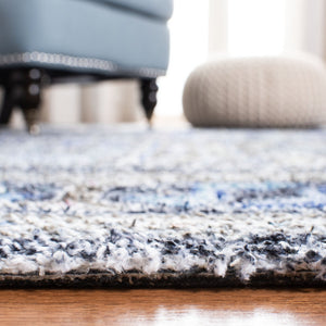 Clv-Classic Vintage Classic Vintage 205 Transitional Hand Tufted 80% Polyester, 20% Cotton Rug Sage / Blue