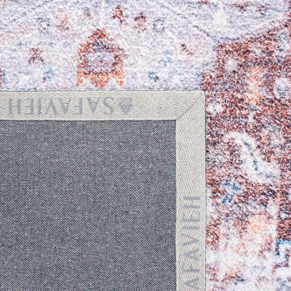 Clv-Classic Vintage Classic Vintage 207 Transitional Hand Tufted 80% Polyester, 20% Cotton Rug Rust / Blue