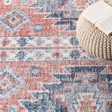 Clv-Classic Vintage Classic Vintage 208 Transitional Hand Tufted 80% Polyester, 20% Cotton Rug Blue / Rust