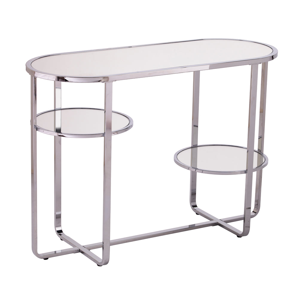 Sei Furniture Maxina Mirrored Console Table W Storage Cm1080903