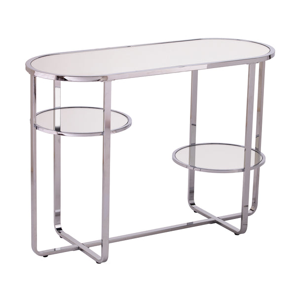 Sei Furniture Maxina Mirrored Console Table W Storage Cm1080903