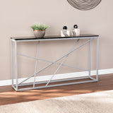 Sei Furniture Arendal Faux Stone Skinny Console Table Cm1652