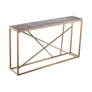 Sei Furniture Arendal Faux Marble Skinny Console Table Cm1653
