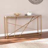 Sei Furniture Arendal Faux Marble Skinny Console Table Cm1653