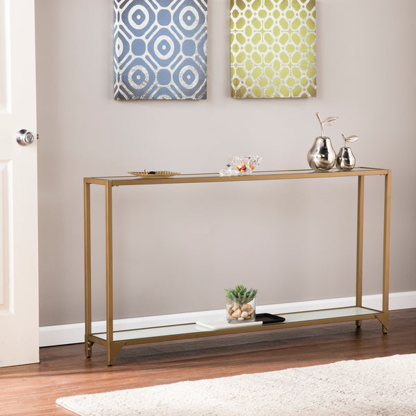 Sei Furniture Bergen Narrow Metal Console Gold Cm1656