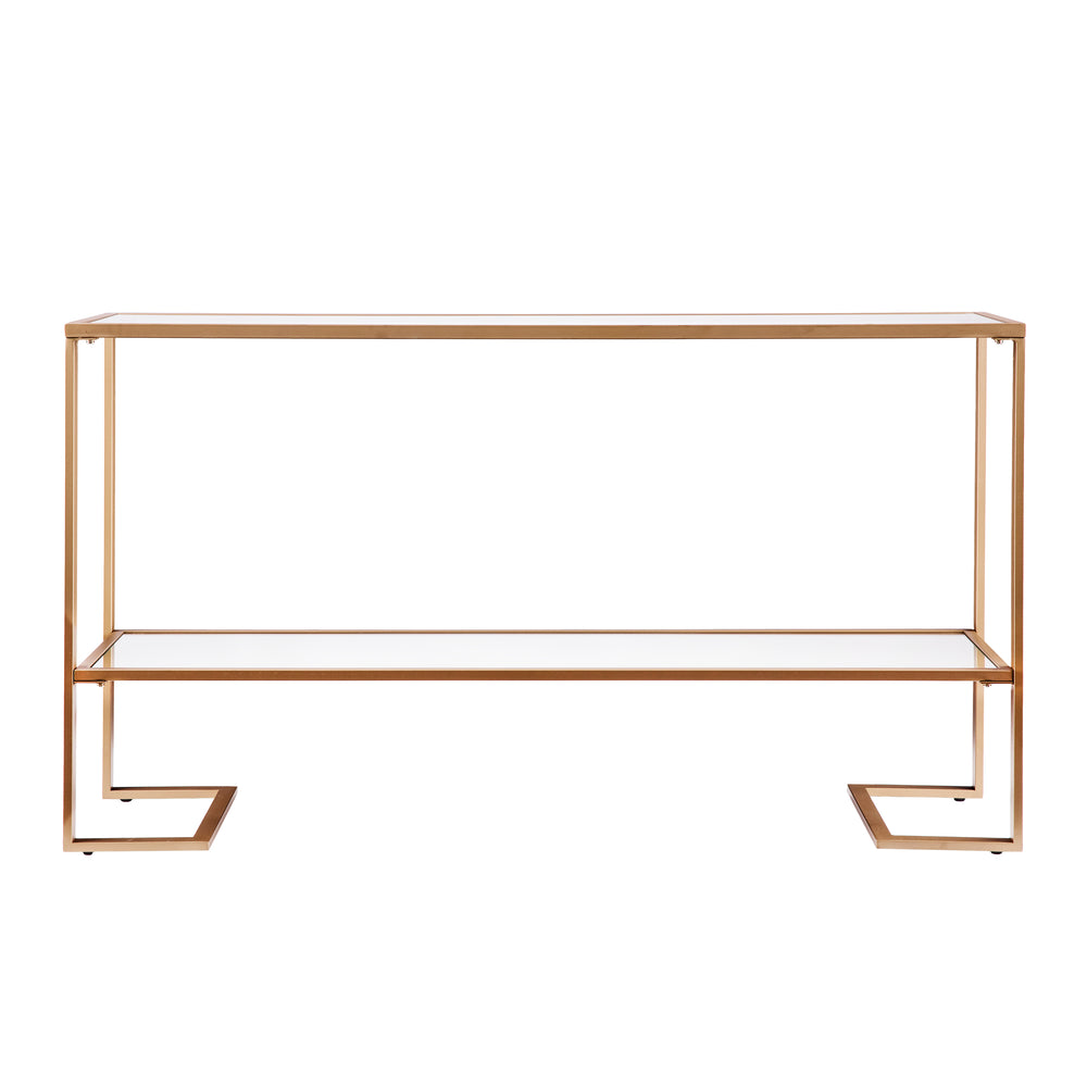 Sei Furniture Horten Glam Narrow Console Gold W Mirror Cm1659