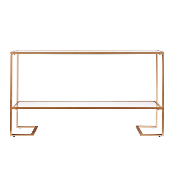 Sei Furniture Horten Glam Narrow Console Gold W Mirror Cm1659
