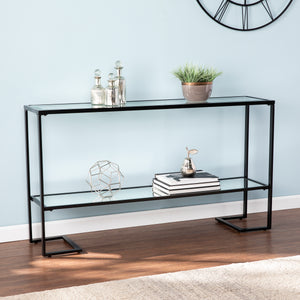 Sei Furniture Horten Glam Narrow Console Table Black Cm2659