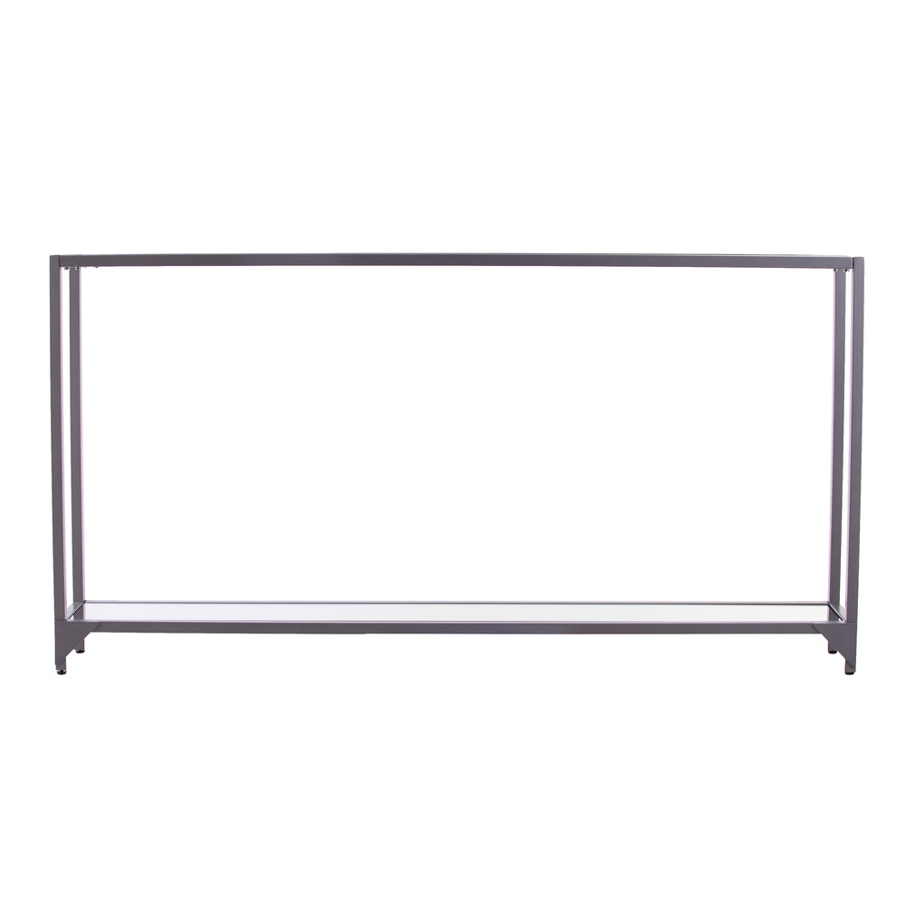 Sei Furniture Bergen Narrow Metal Console Table Silver Cm3656