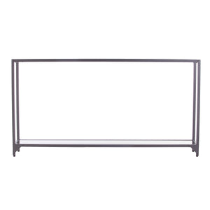 Sei Furniture Bergen Narrow Metal Console Table Silver Cm3656