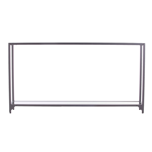 Sei Furniture Bergen Narrow Metal Console Table Silver Cm3656