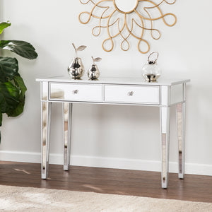 Sei Furniture Mirage Mirrored 2 Drawer Console Table Cm9163
