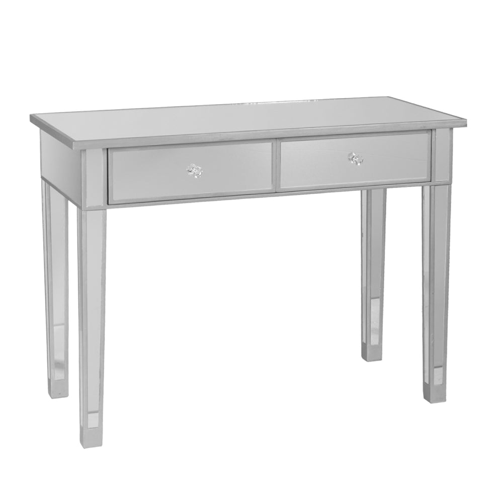Sei Furniture Mirage Mirrored 2 Drawer Console Table Cm9163
