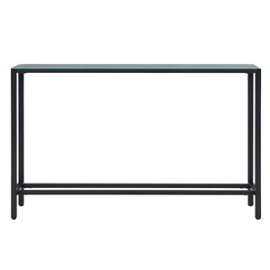 Sei Furniture Darrin Narrow Long Console Table W Mirrored Top Black Cm9596
