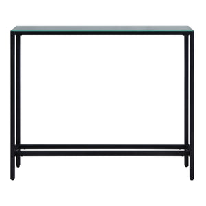 Sei Furniture Darrin Narrow Mini Console Table W Mirrored Top Black Cm9597